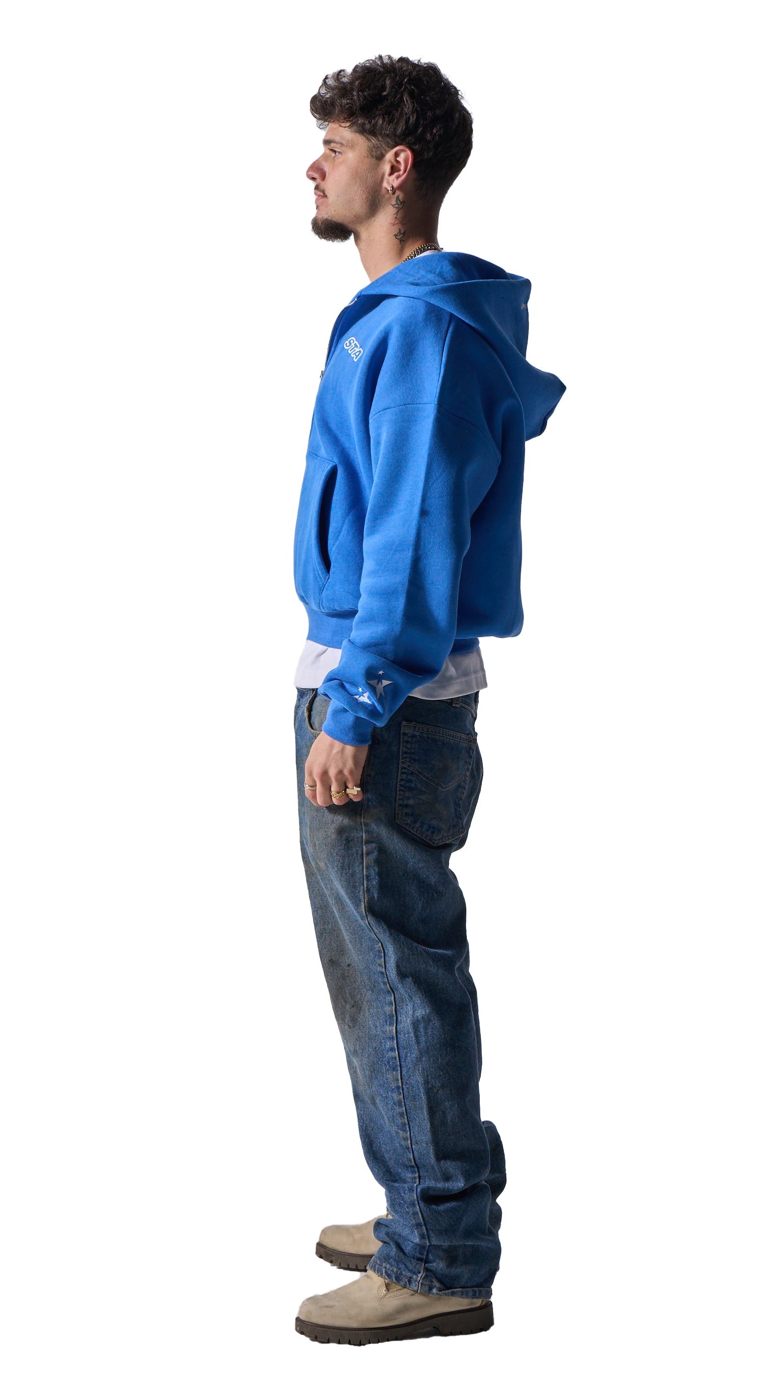 "INTERLUDE" ZIP UP BLUE