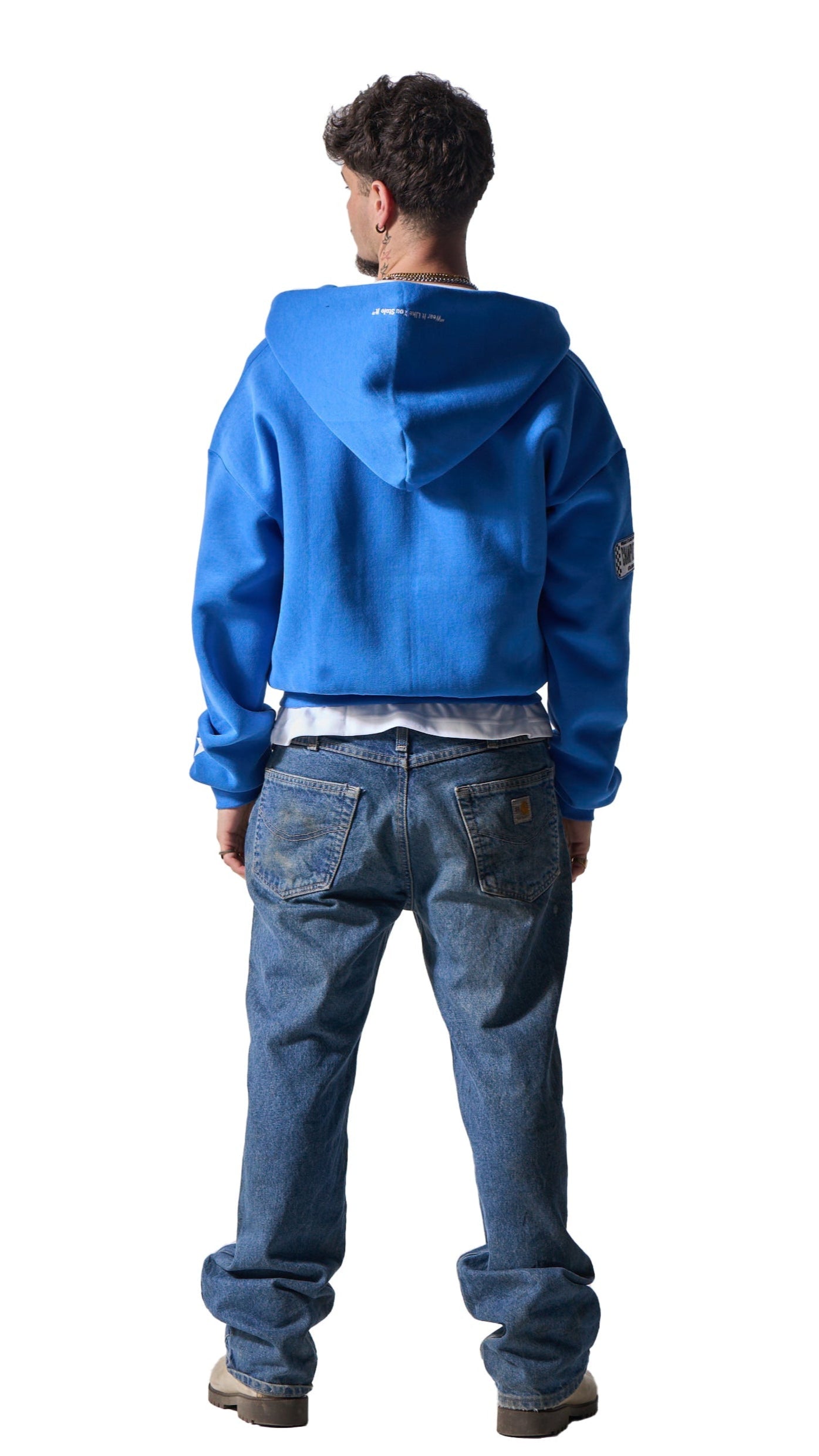 "INTERLUDE" ZIP UP BLUE